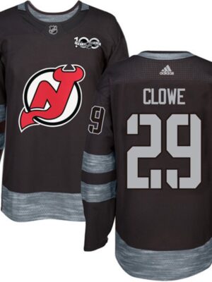 Devils #29 Ryane Clowe Black 1917-2017 100th Anniversary Stitched NHL Jersey