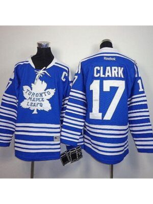 Maple Leafs #17 Wendel Clark Blue 2014 Winter Classic Stitched Youth NHL Jersey