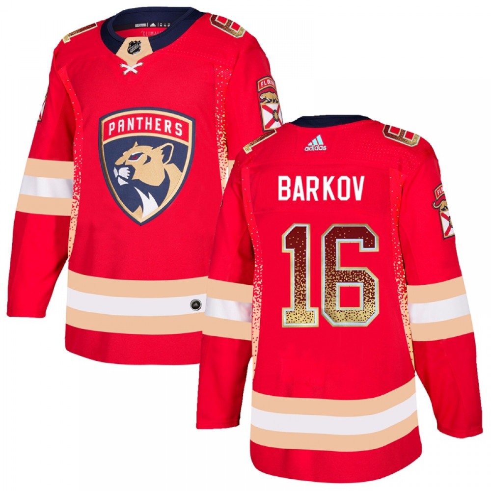 Men’s Florida Panthers #16 Aleksander Barkov Red Drift Fashion Stitched NHL Jersey