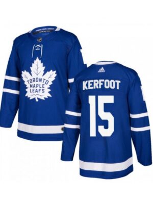 Men's Toronto Maple Leafs #15 Alexander Kerfoot 2021 Blue Stitched NHL Jersey