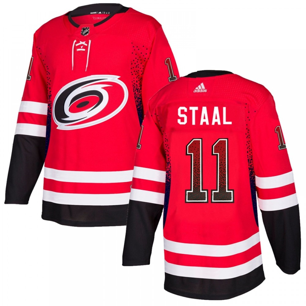 Men’s Carolina Hurricanes #11 Jordan Staal Red Drift Fashion Stitched NHL Jersey