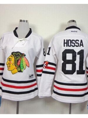 Blackhawks #81 Marian Hossa White 2015 Winter Classic Women's Stitched NHL Jersey