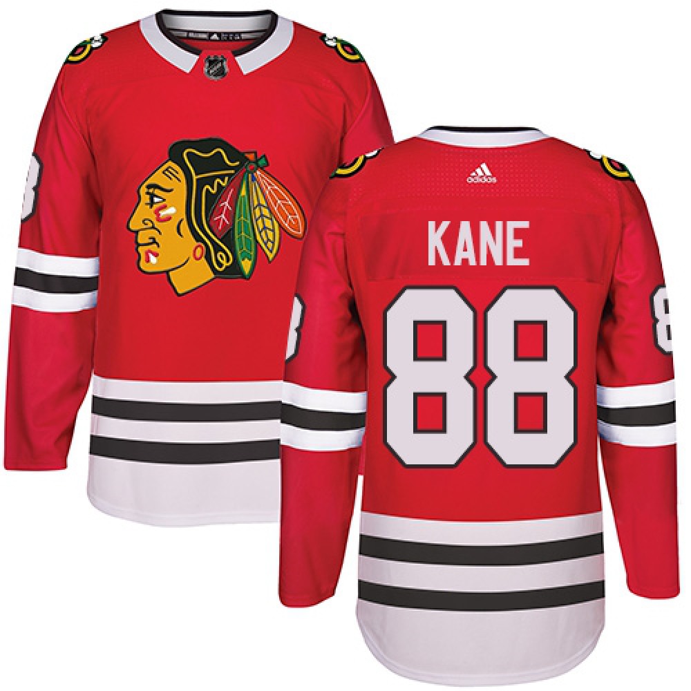 Men’s Chicago Blackhawks #88 Patrick Kane Red Stitched NHL Jersey