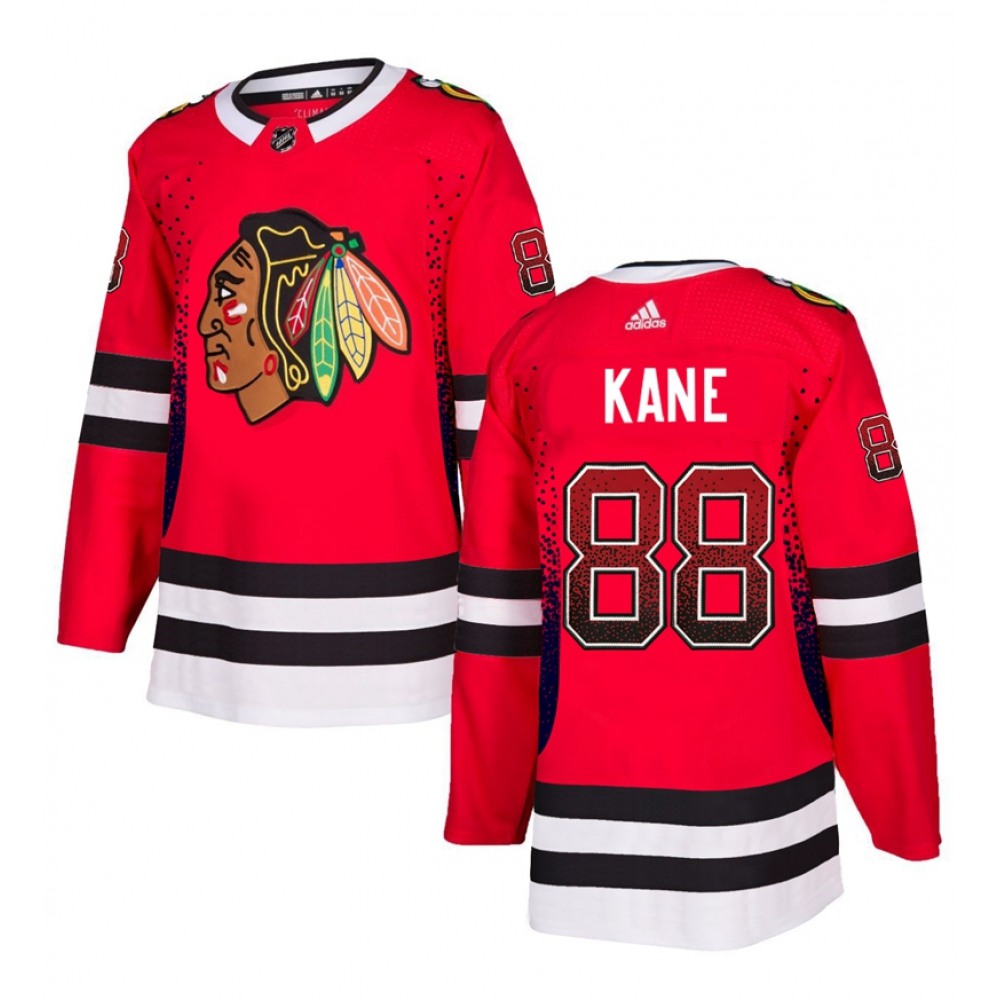 Men’s Chicago Blackhawks #88 Patrick Kane Red Drift Fashion Stitched NHL Jersey