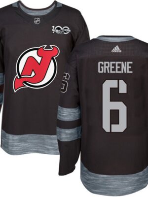 Devils #6 Andy Greene Black 1917-2017 100th Anniversary Stitched NHL Jersey