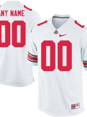 Buckeyes Personalized Authentic White NCAA Jersey