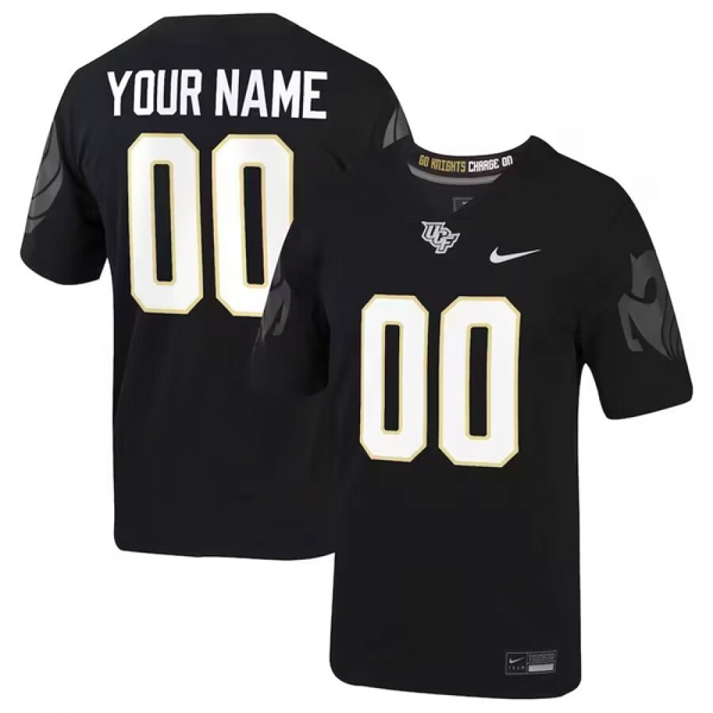 Men’s UCF Knights ACTIVE PLAYER Custom Black Stitched Game Jersey