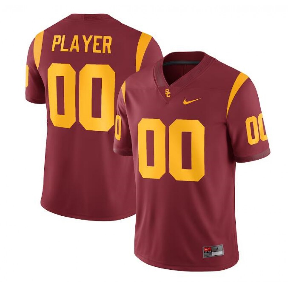 Men’s USC Trojans ACTIVE PLAYER Custom Red Stitched Jersey