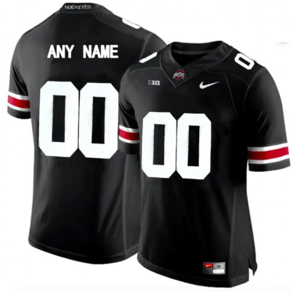 Men’s Ohio State Buckeyes ACTIVE PLAYER Custom Black Stitched Jersey