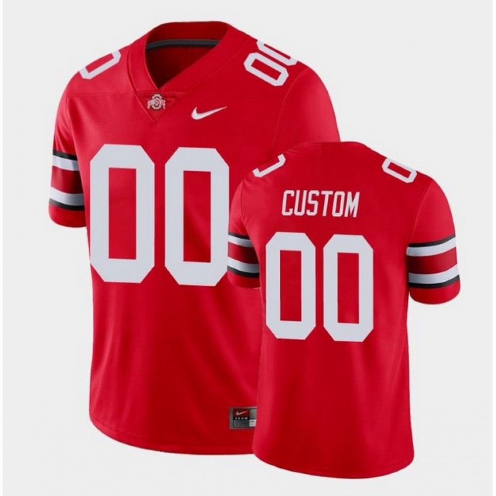 Men’s Ohio State Buckeyes ACTIVE PLAYER Custom Red College Stitched Jersey