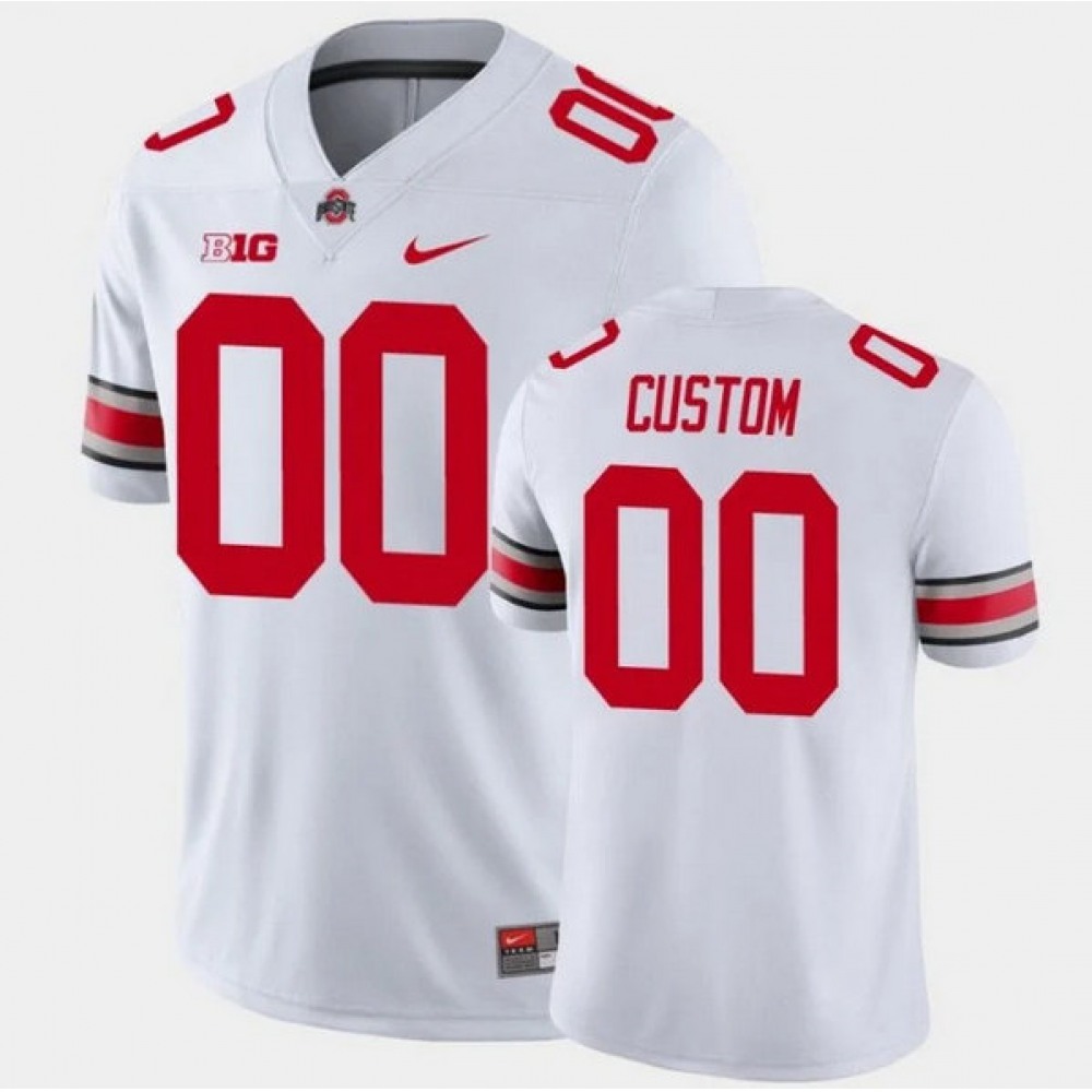Men’s Ohio State Buckeyes ACTIVE PLAYER Custom White College Stitched Jersey