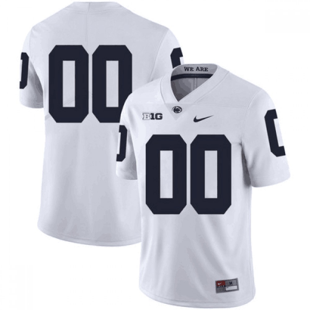 Men’s Penn State Nittany Lions Active Player Custom White Stitched Jersey