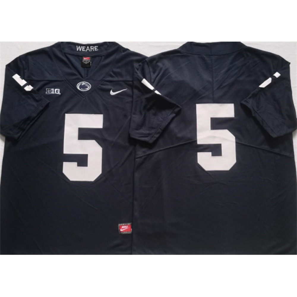 Men’s Penn State Nittany Lions Custom Black Stitched Jersey