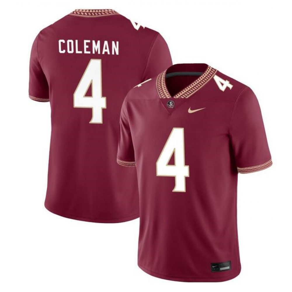 Men’s Florida State Seminoles ACTIVE PLAYER Custom Garnet Stitched Jersey