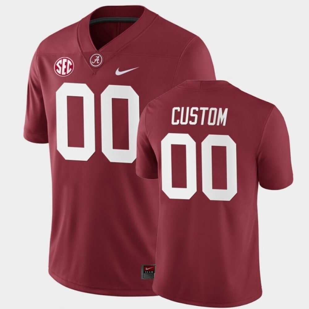 Men’s Alabama Crimson Tide Active Player Custom Red Stitched Jersey
