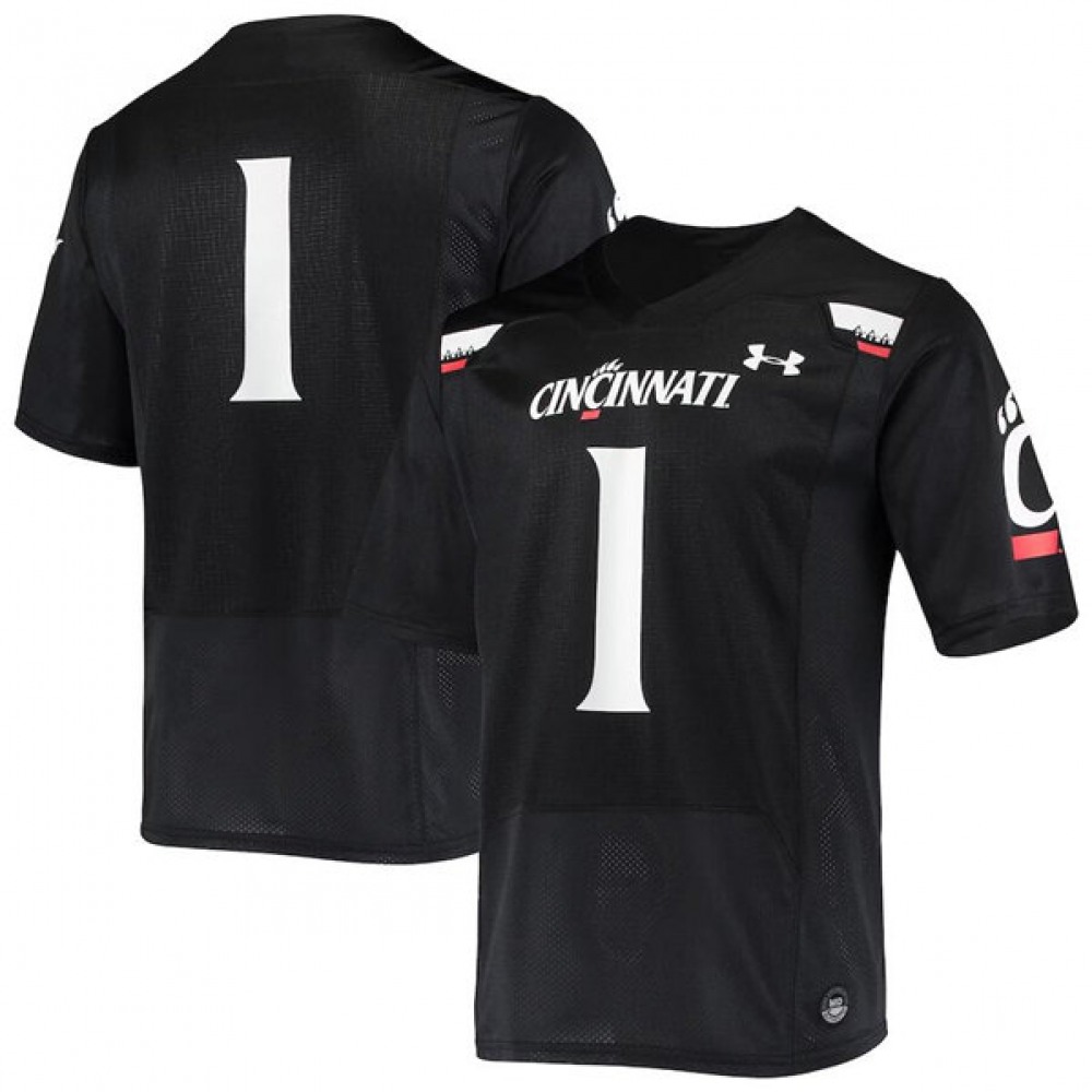 Men’s Cincinnati Bearcats ACTIVE PLAYER Custom Black Stitched Football Jersey