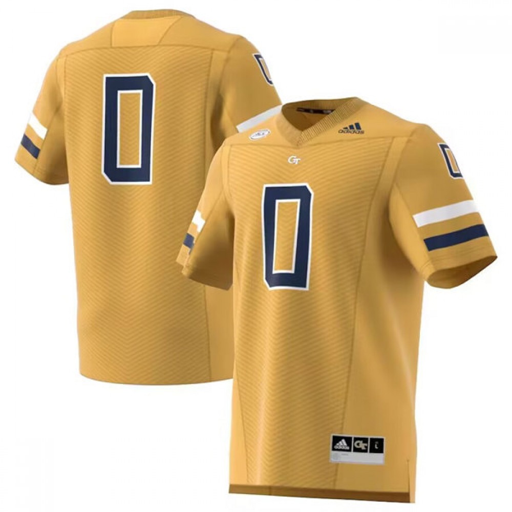 Men’s Georgia Tech Yellow Jackets ACTIVE PLAYER Custom Gold Stitched Jersey