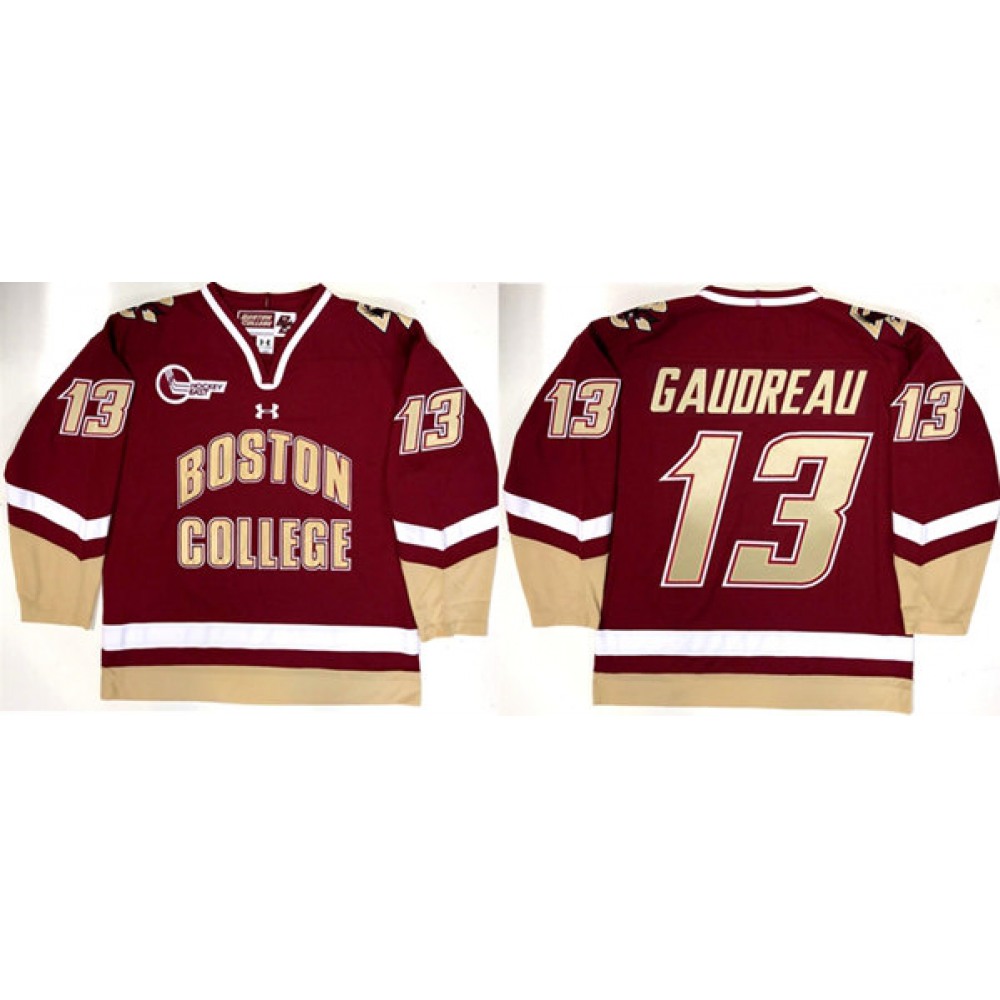 Men’s Under Armour Maroon Boston Custom Red Stitched Jersey