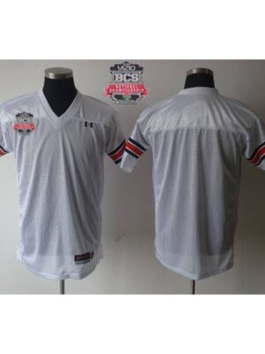 Tigers Blank White 2014 BCS Bowl Patch Stitched NCAA Jersey