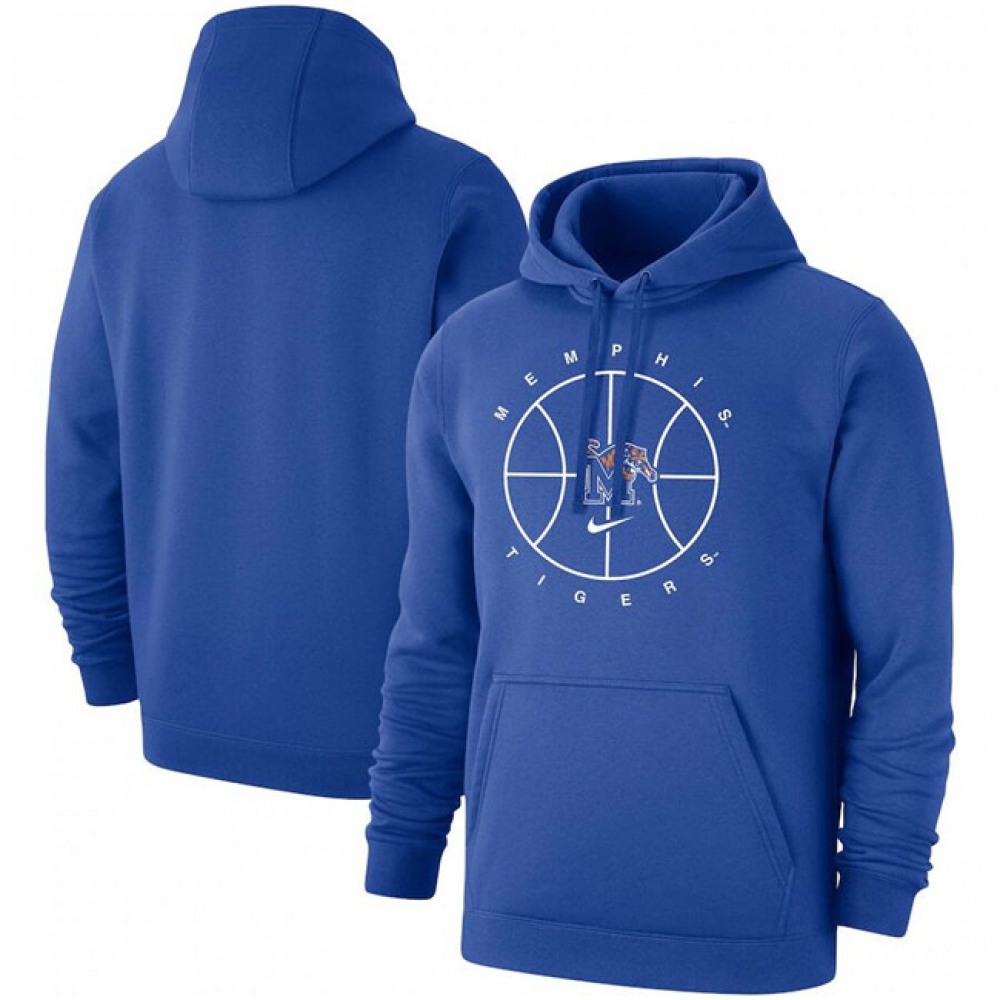 Men’s Memphis Tigers Royal Basketball Icon Club Fleece Pullover Hoodie