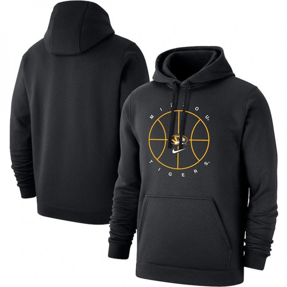 Men’s Missouri Tigers Black Basketball Icon Club Fleece Pullover Hoodie