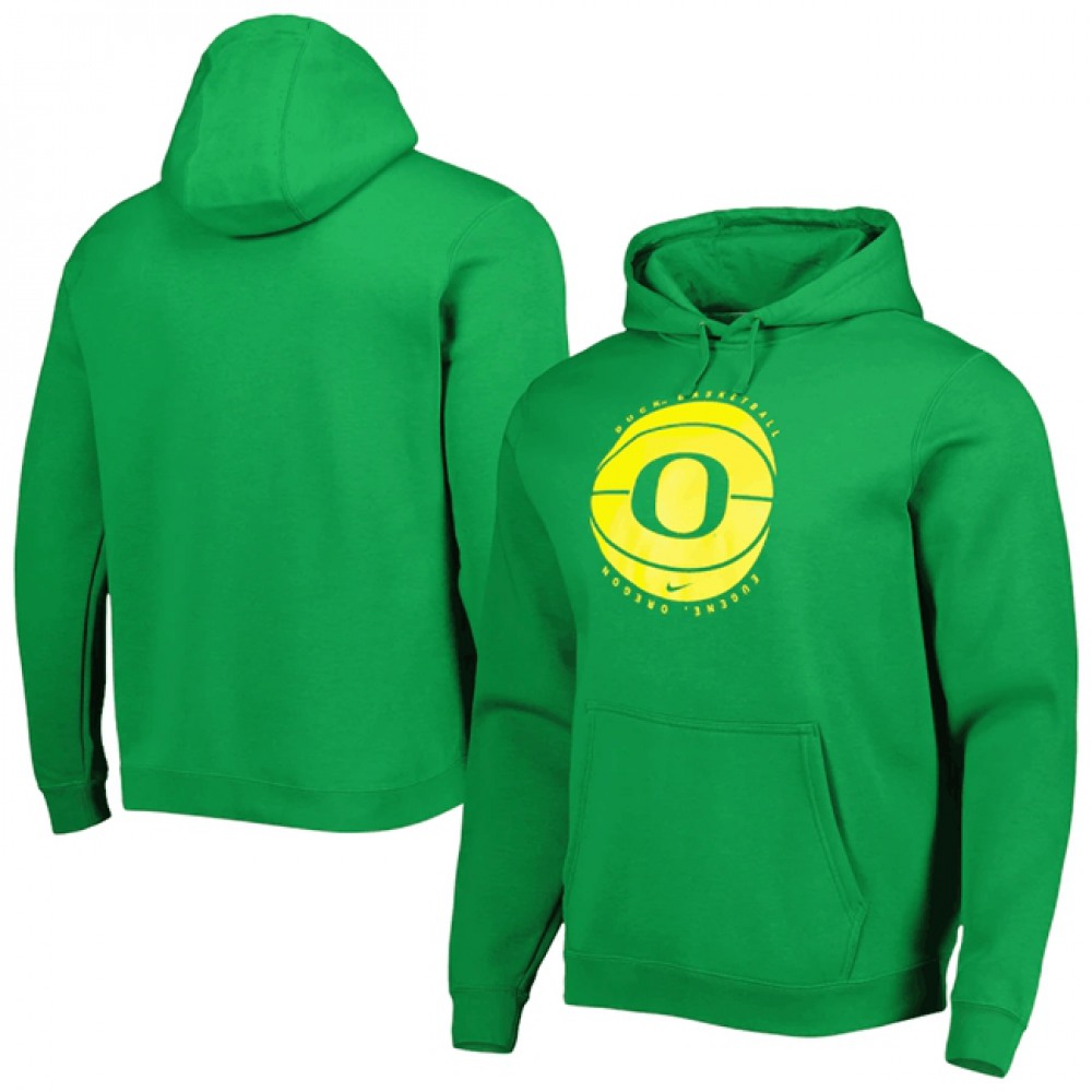 Men’s Oregon Ducks Green Basketball Pullover Hoodie