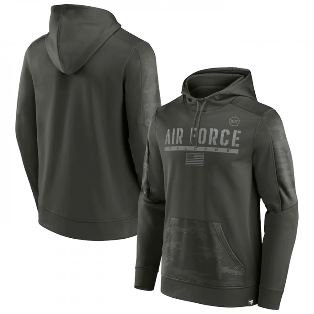 Men’s Air Force Falcons Black Military Appreciation Guardian Pullover Hoodie