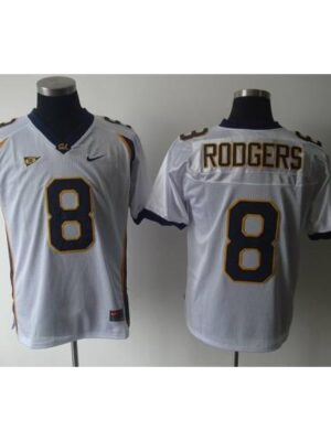 Golden Bears #8 Rodgers White Stitched NCAA Jersey