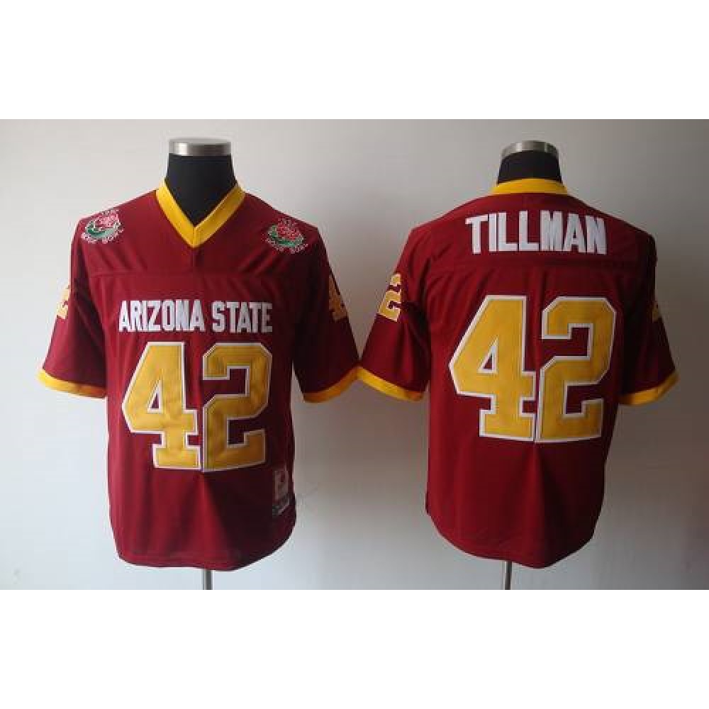Sun Devils #42 Pat Tillman Red Stitched Youth NCAA Jersey