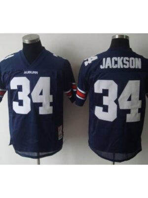 Tigers #34 Bo Jackson Blue Stitched NCAA Jersey