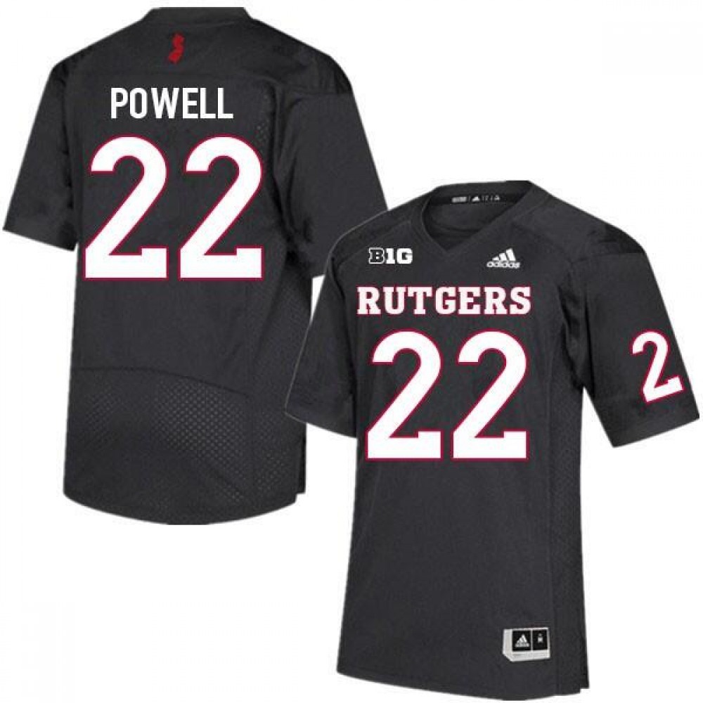Men’s Rutgers Scarlet Knights #22 Tyreem Powell Black High School Stitched Jersey