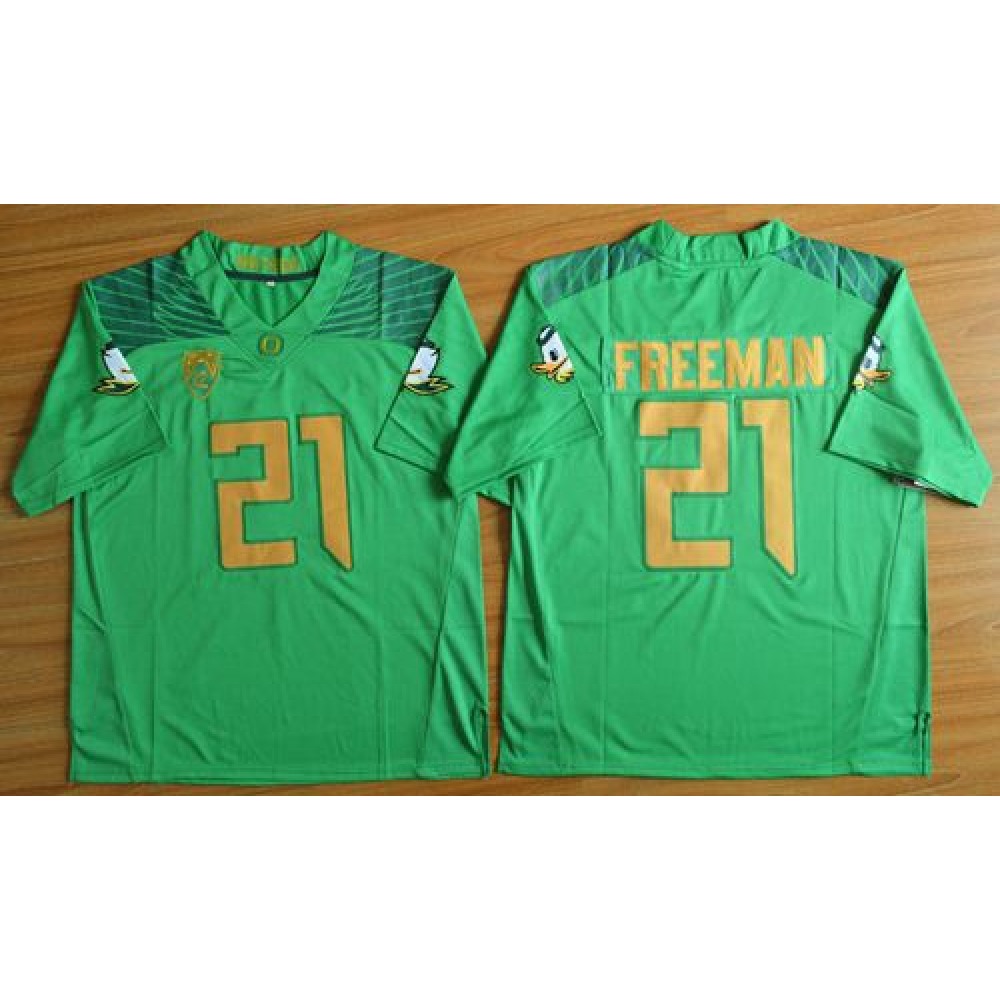 Ducks #21 Royce Freeman Green Limited Stitched NCAA Jersey