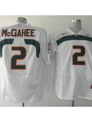 Hurricanes #2 Willis McGahee White Stitched NCAA Jerseys