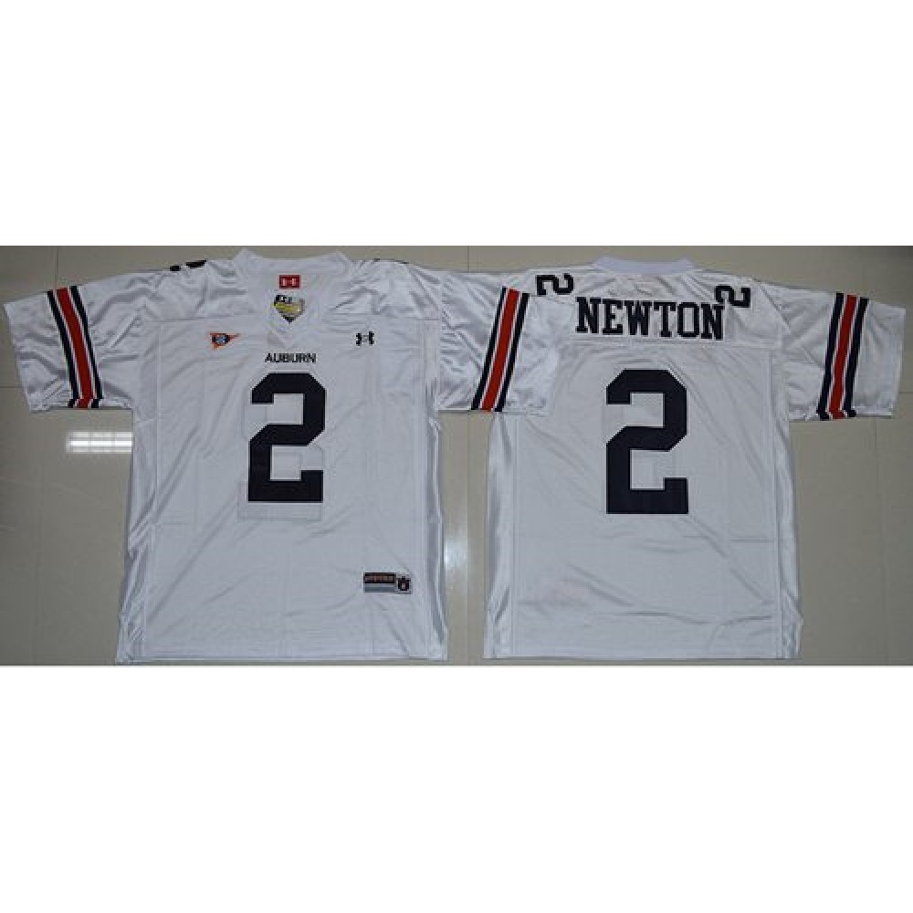 Tigers #2 Newton White Stitched NCAA Jersey