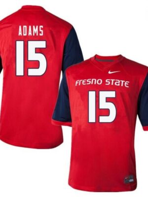 Youth Fresno State Bulldogs #15 Davante Adams Red Football Stitched Jersey