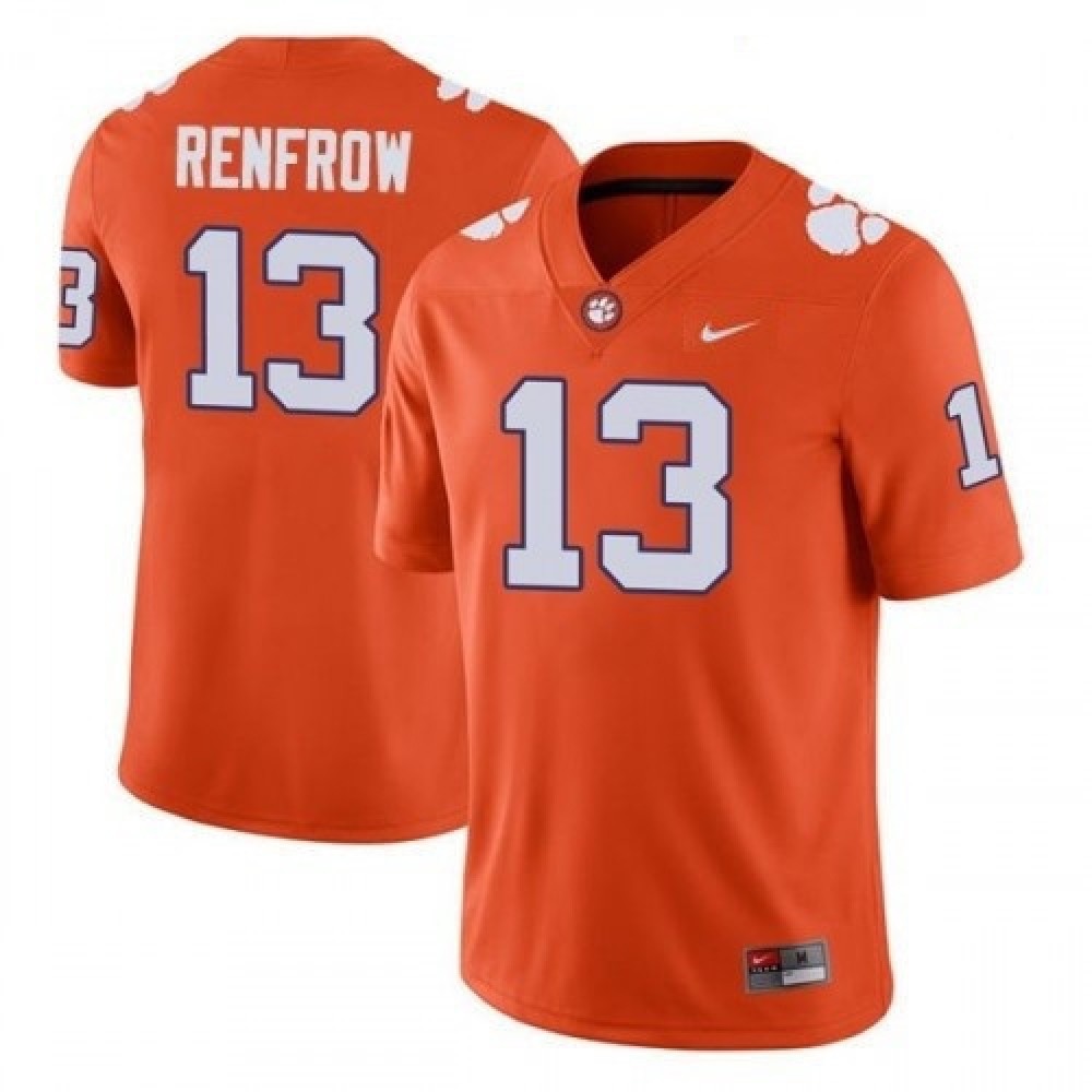 Men’s Memphis Tigers #13 Hunter Renfrow Orange Game Jersey