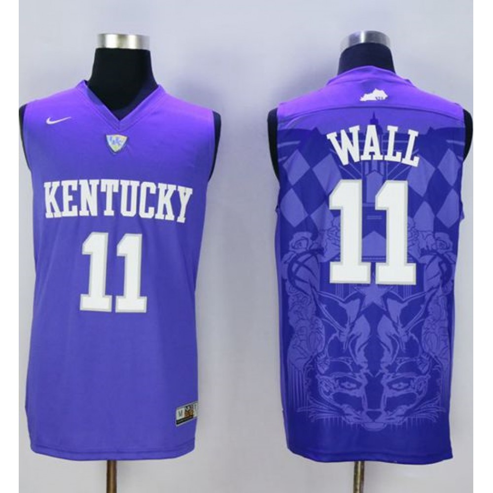 Wildcats #11 John Wall Blue Basketball Stitched NCAA Jersey