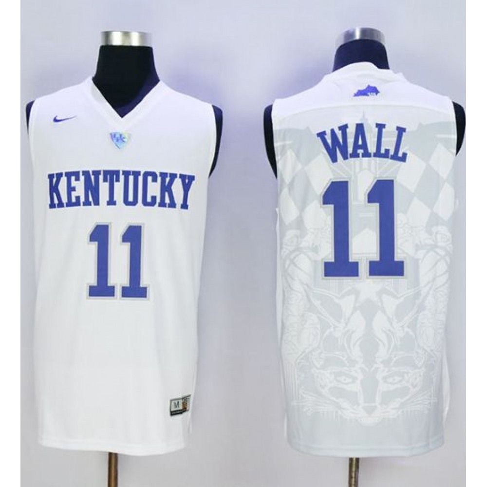Wildcats #11 John Wall White Basketball Stitched NCAA Jersey