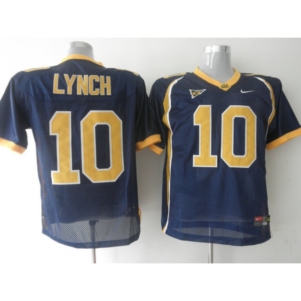 Golden Bears #10 Marshawn Lynch Blue Stitched NCAA Jersey
