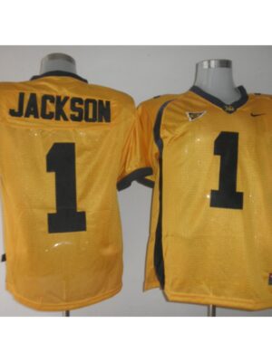 Golden Bears #1 DeSean Jackson Gold Stitched NCAA Jersey