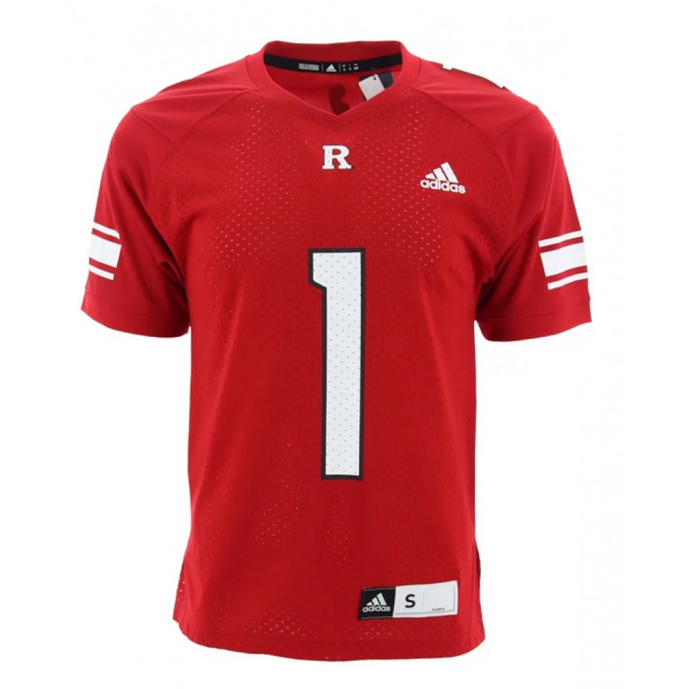 Men’s Rutgers Scarlet Knights #1 Red Stitched Jersey