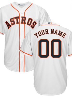 Astros Personalized White MLB Stitched Jersey