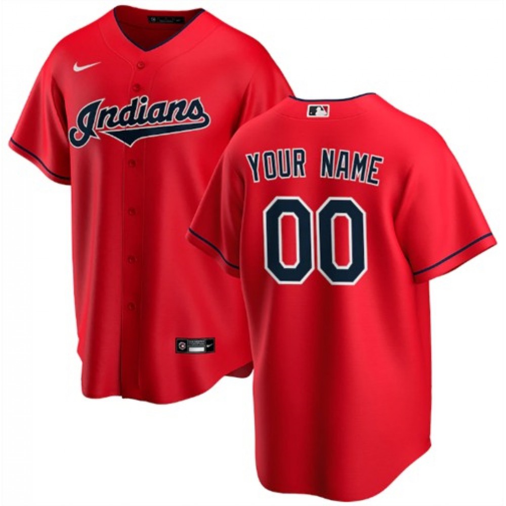 Men’s Cleveland indians Customized Stitched MLB Jersey