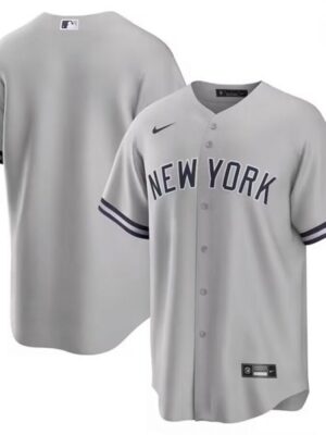 Youth New York Yankees Blank Gray Cool Base Stitched Baseball Jersey