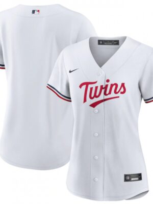 Women's Minnesota Twins Blank White Stitched Jersey(Run Small)