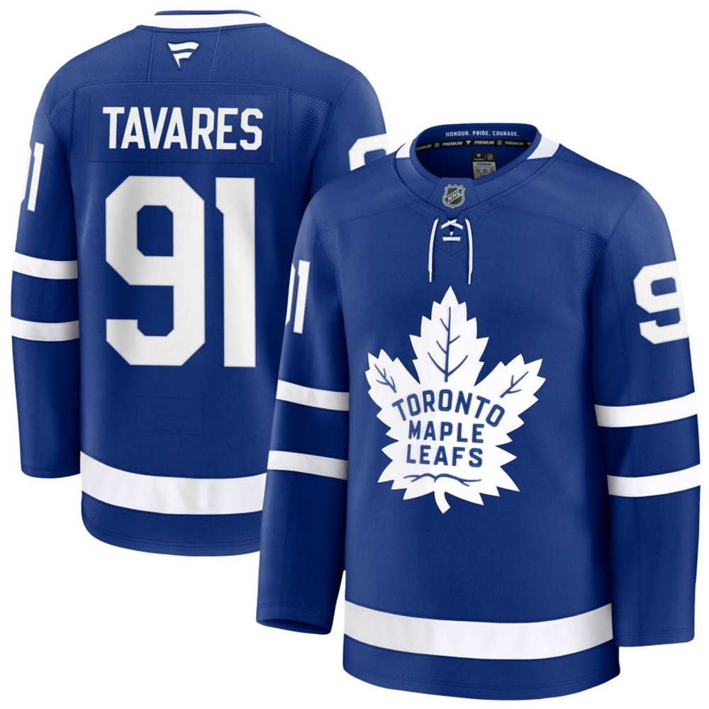 Youth Toronto Maple Leafs #91 John Tavares Blue Home Jersey