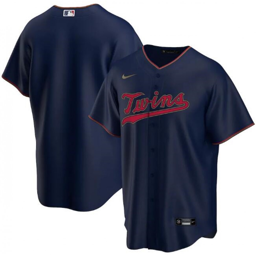 Men’s Minnesota Twins Navy Cool Base Stitched Jersey