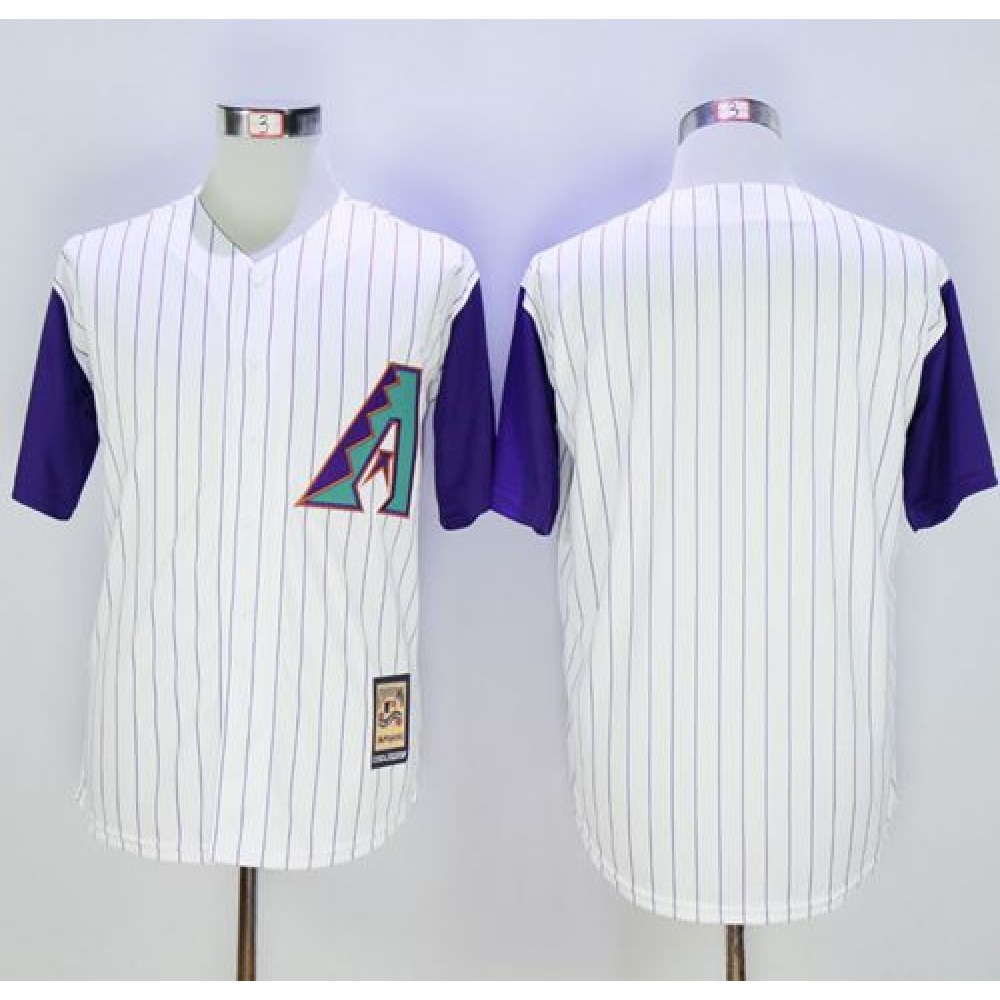 Diamondbacks Blank White Hall Of Fame Cool Base Stitched MLB Jersey