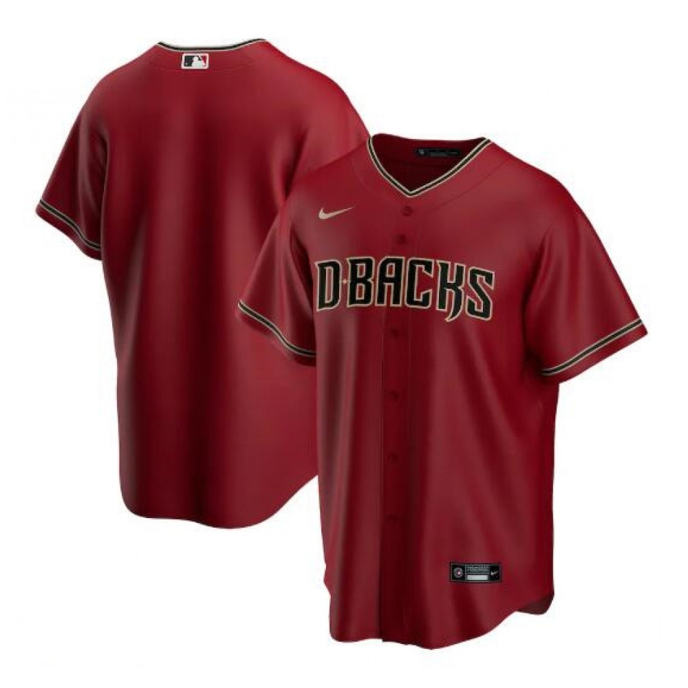 Men’s Arizona Diamondbacks Blank Red Cool Base Stitched Baseball Jersey
