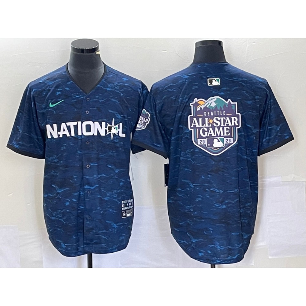Men’s 2023 All-star Royal Big Logo Stitched Baseball Jersey